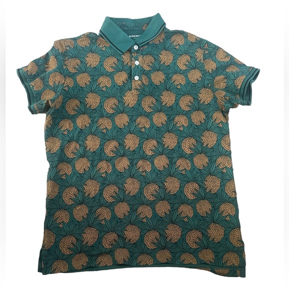Men’s‎ Bonobos Slim Fit Pineapple Polo Shirt size Medium - Picture 3 of 4